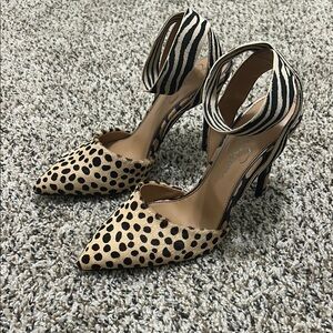 Jessica Simpson Leopard and Zebra Print Women's Heels